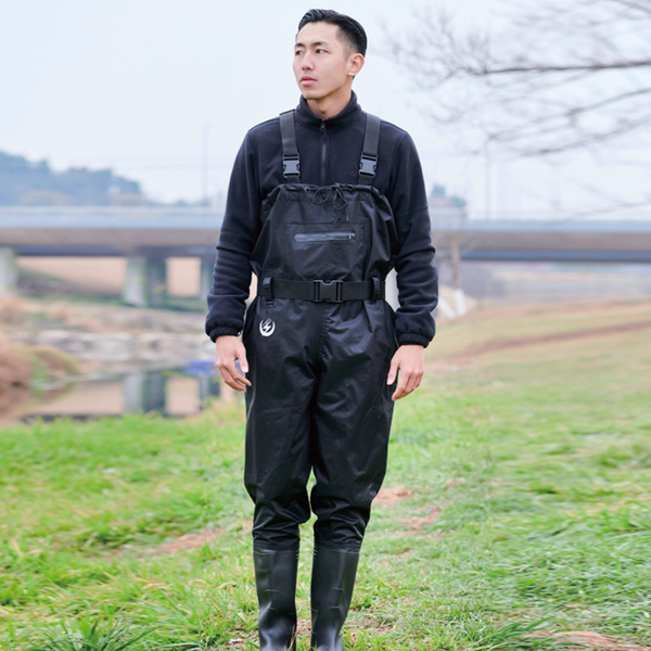 Black/Exercitus Green 70D Nylon Wader Pants Black/Exercitus Green 70D Nylon Wader Pants