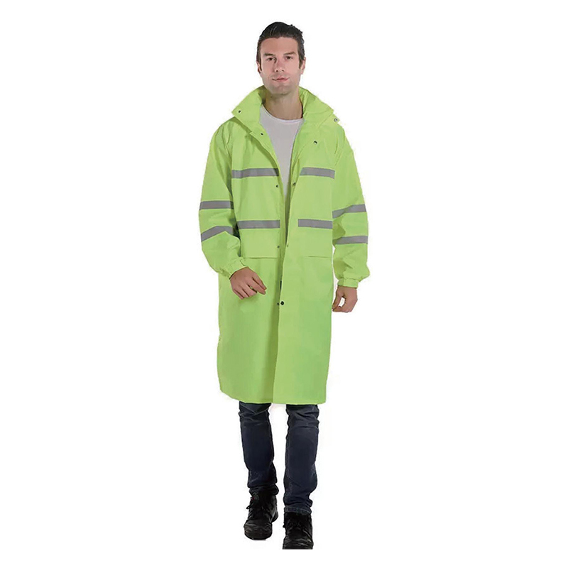 PVC Poncho Raincoat Cum Reflective Lineis